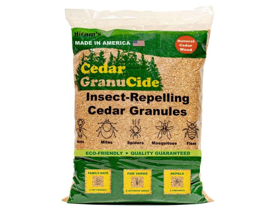 
GranuCide Cedar Granules | Cedar Chips for Home & Garden | Repels Fleas, Ants, Aphids, Spiders, Mosquitos | Smells Great & Easy to Use | 1 Bag 