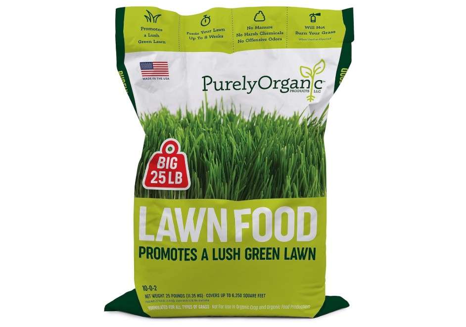 
Purely Organic Products Lawn Food 10-0-2, 25 LB Bag (Covers 5,000 Square Feet)