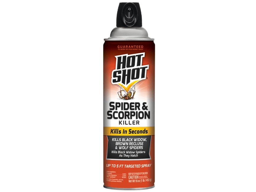 
Hot Shot Spider & Scorpion Killer (Aerosol), Kills Large Spiders and Scorpions in Seconds, Including Black Widow, Brown Recluse and Wolf Spiders, 16 Ounces