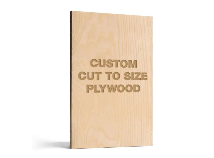 Baltic Birch Plywood Custom Cut Craftwood Customized to Size, B/BB Grade Craft Wood, Stronger Than Basswood Sheets, for Laser, CNC Cutting, Wood Burning 