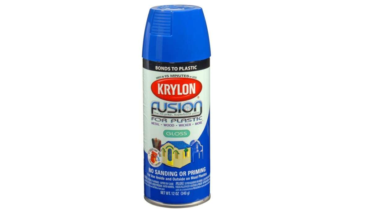 Krylon K02329007 Fusion For Plastic Aerosol Spray Paint, 12-Ounce, Patriotic Blue