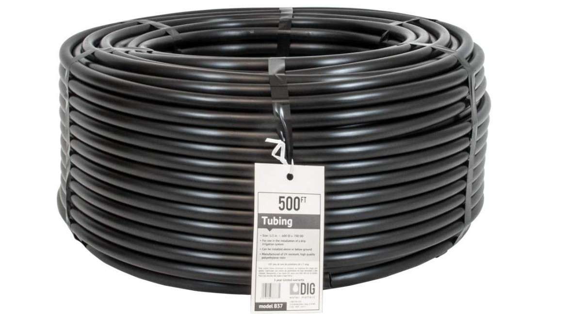 DIG B37 B 37 1/2" Poly Drip Tubing, 500', Black