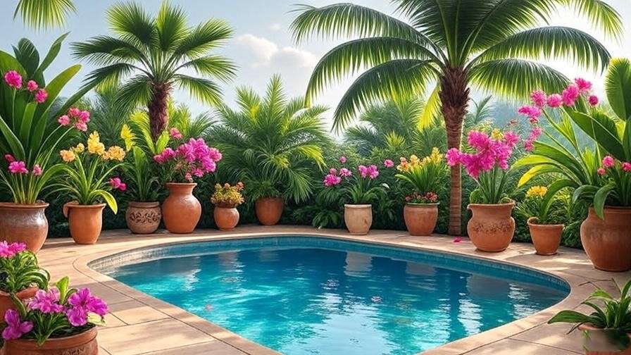 best potted plants for pool area