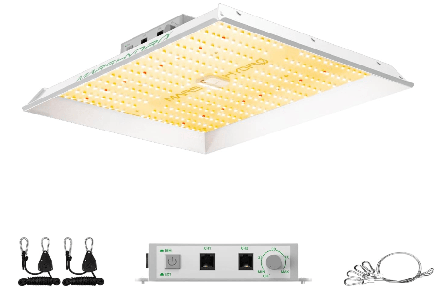
MARS HYDRO TS1000 150W LED Grow Light for Indoor Plants, with Patented Reflector, 5 Levels Dimmable Lights Daisy Chain Full Spectrum Growing Lamps for