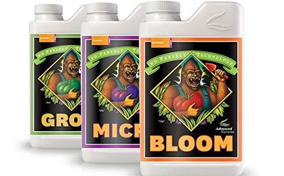 Advanced Nutrients Bloom, Micro & Grow, Pack of 3, 1 L Each