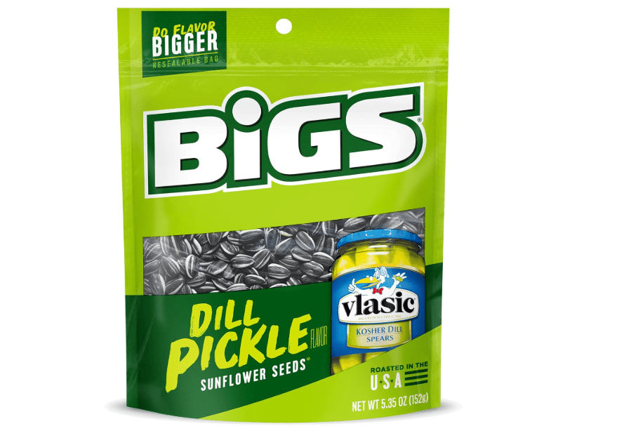 
BIGS Sunflower Seeds, Vlasic Dill Pickle Flavor, 5.35 oz. (Pack o