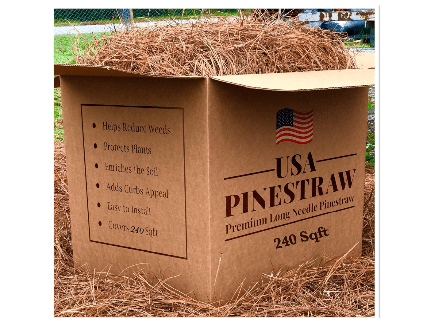 
USA Pine Straw - Pine Needle Mulch - Covers 240 Sqft