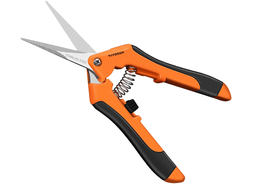
VIVOSUN 6.5 Inch Gardening Scissors Hand Pruner Pruning Shear with Straight Stainless Steel Blades