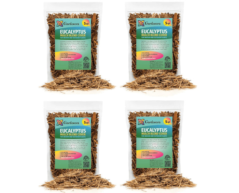 Gardenera Organic Eucalyptus Mulch - Create an Eco-Friendly Garden with Natural Weed Control