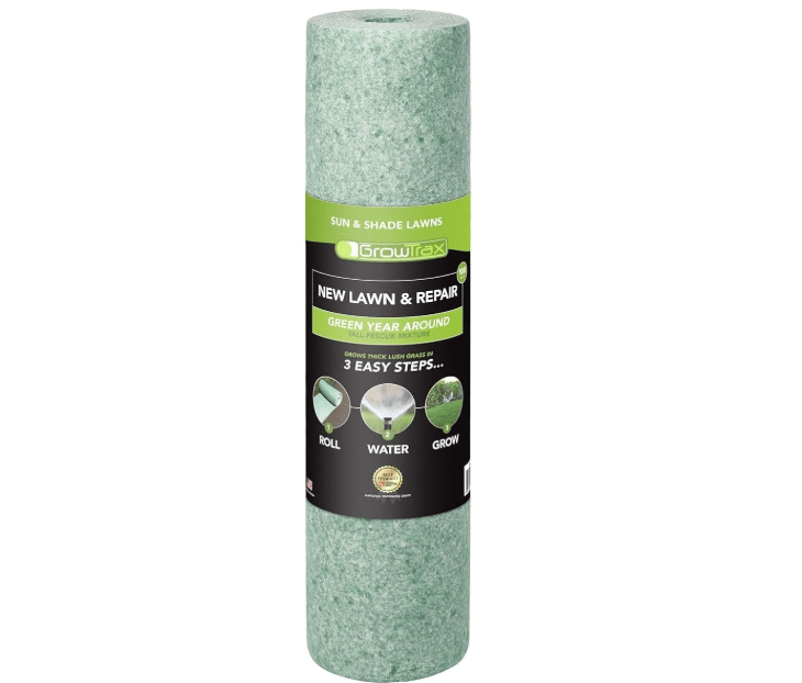 
Growtrax Biodegradable Grass Seed Mat - 100 sqft Year Round Green - Grass Seed and for Lawns, Dog Patches & Shade - Just Roll, Water & Grow