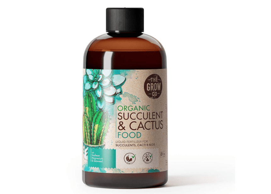  Organic Succulent & Cactus Plant Food - Gentle Liquid Fertilizer Nutrients for Aloe Vera and Other Common Indoor and Outdoor Succulents 