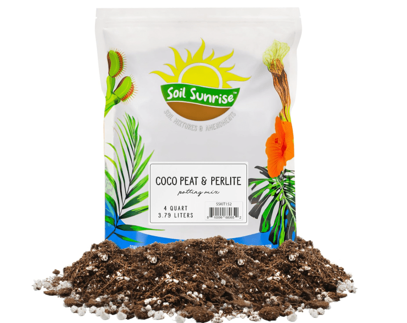 
Coco Peat Perlite Potting Mix (4 Quarts), Loose Coconut Coir and Perlite