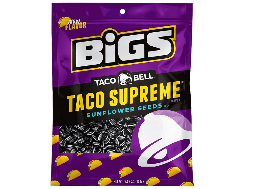 
BIGS Sunflower Seeds, Taco Bell Taco Supreme Flavor, 5.35 oz. (Pack