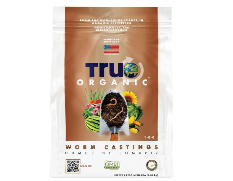 True Organic Worm Castings – Natural Fertilizer for Enhanced Soil Health, Root Growth, and Bountiful Yields
