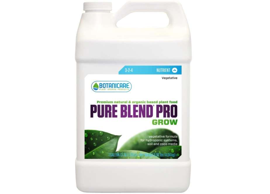Botanicare Pure Blend Pro Grow, Nutrient, 3-2-4, 1 gal.