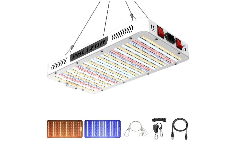 
Phlizon pro2000W High Power Led Grow Light with High Yield Diodes Full Spectrum LED Grow Lights for Indoor Plants Greenhouse Veg Bloom Light Hydroponic Grow