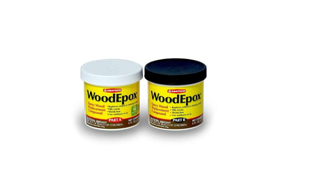 Abatron WoodEpox Kit - 12 oz - 2-Part Structural Epoxy Adhesive Filler - Wood Filler Putty 