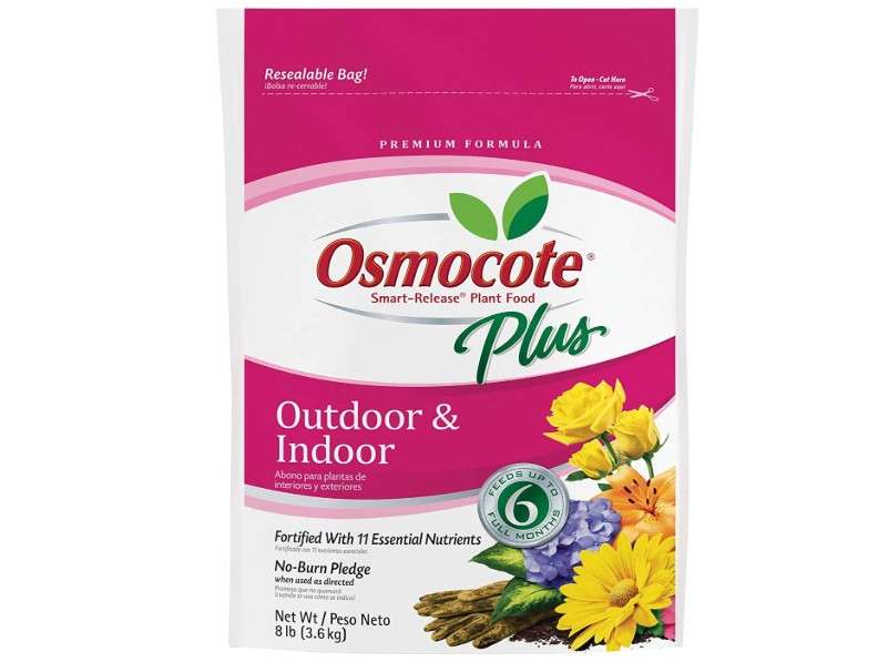 
Osmocote Smart-Release Plant Food Plus Outdoor and Indoor, For Most Plant Types, In-Ground and Container Plants, Contains 11 Essential Nutrients, 8 lb.