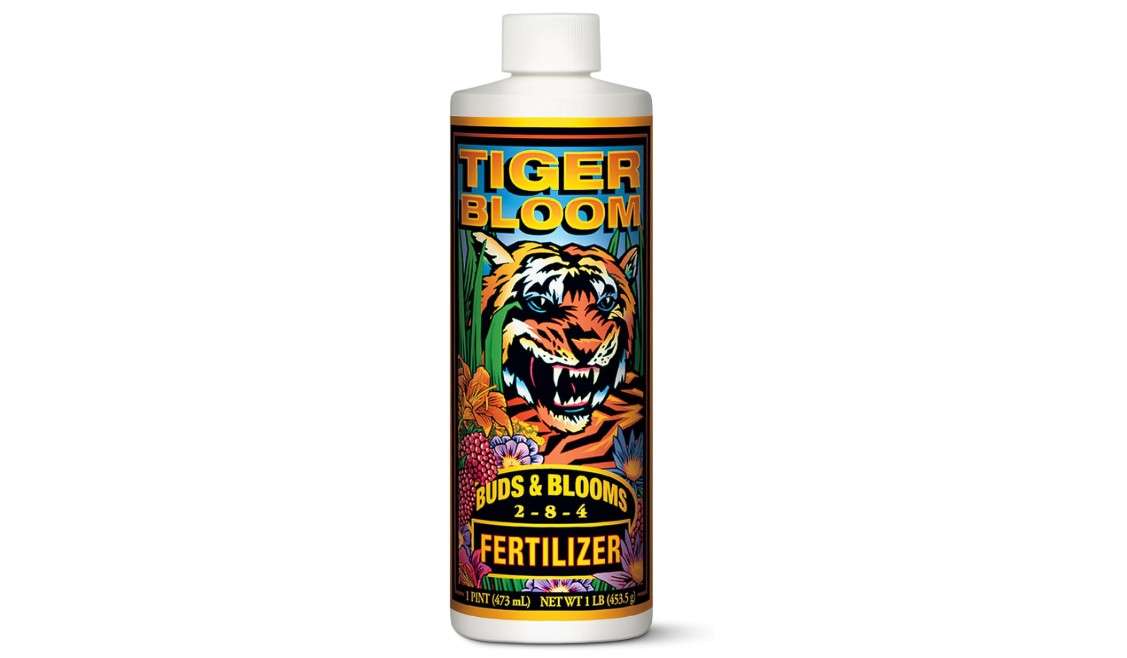 FoxFarm Tiger Bloom Liquid Fertilizer Concentrate - Fast Acting Formula for Vicious Growth with Phosphorus - Encourages Fruit, Flower