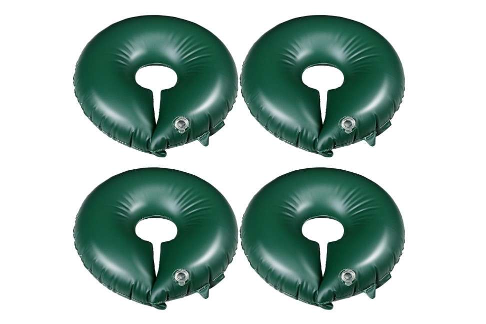 
TaoBary 4 Pcs 10 Gallon Tree Watering Ring Bag Slow Release Watering Bag Deep Root Automatic Drip System PVC Drip Irrigation Pouch Donuts for Newly Planted