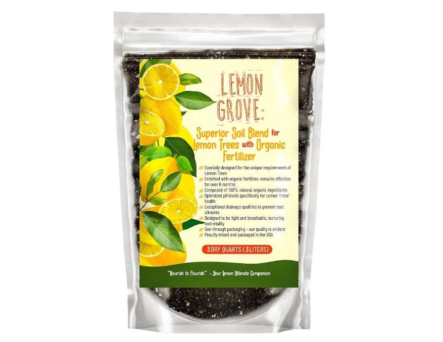 
GARDENWISE Organic Lemon Tree Soil – Citrus Potting Mix with Organic Fertilizer – Ideal for Potted Lemon Trees, Meyer Lemons & Citrus Plants – Chunky