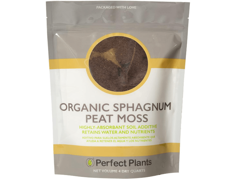 
Organic Sphagnum Peat Moss by Perfect Plants - 4 Dry Quarts Absorbs Essential Nutrients When Added to Soil and Enriches Plant Roots - Indoor and Outdoor Use