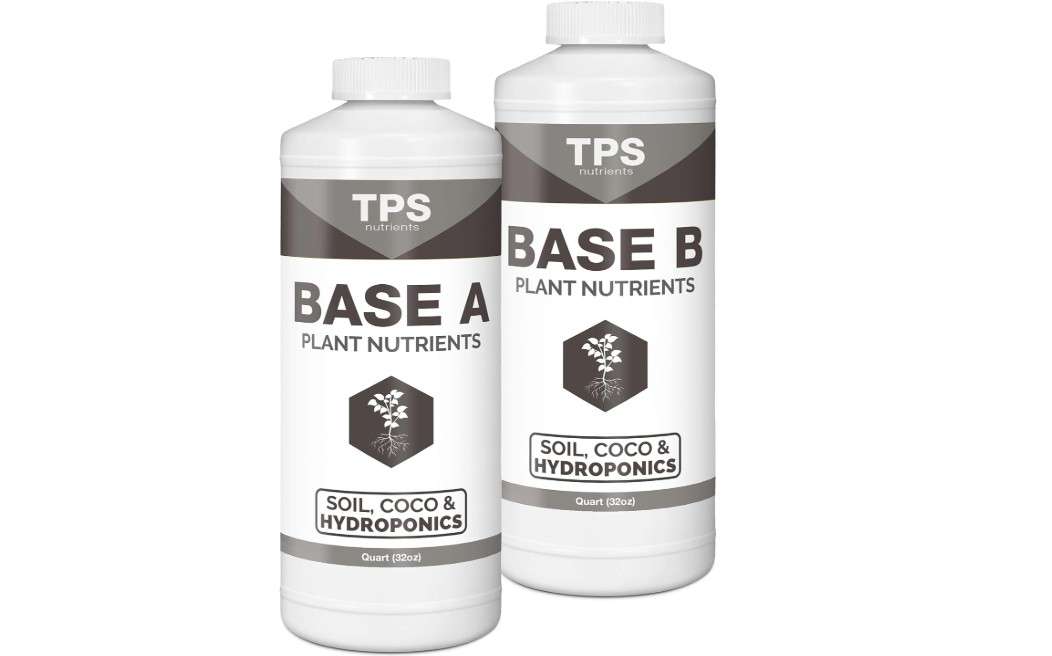 
TPS NUTRIENTS Base A+B Two Part Set Complete Plant Growing Nutrient Formula for All Plants, for Both Soil and Hydro, Quart Set (2 x 32 oz)