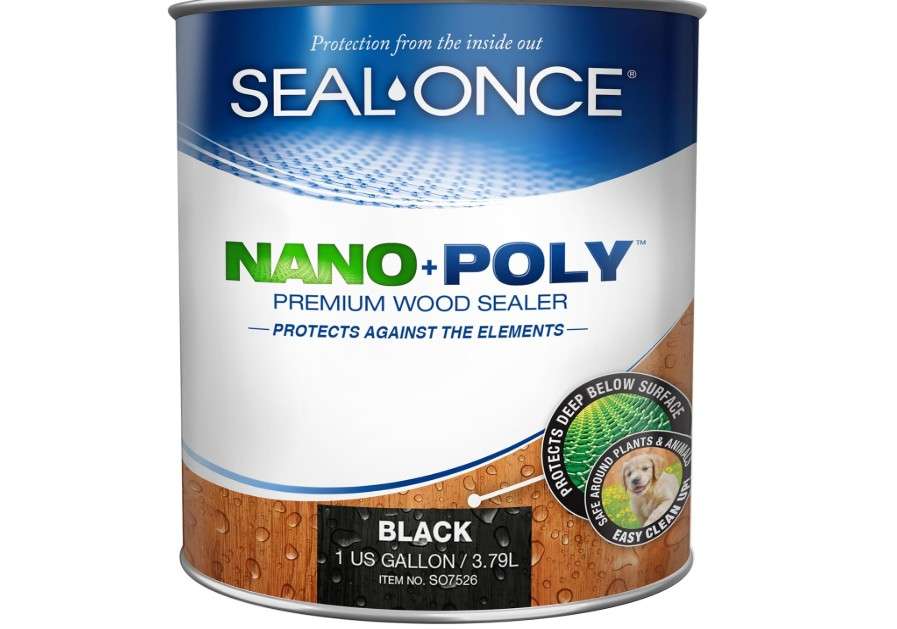 
Seal-Once Nano+Poly Penetrating Wood Sealer with Polyurethane - Premium Waterproof Sealant -1 Gallon & Black
Size:Black
