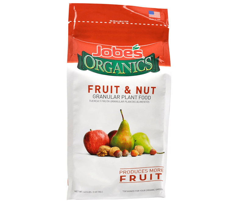 
Jobe’s Organics Granular Garden Fertilizer, Easy Plant Care Fertilizer for Fruit and Nut Plants and Trees, 4 lbs Bag