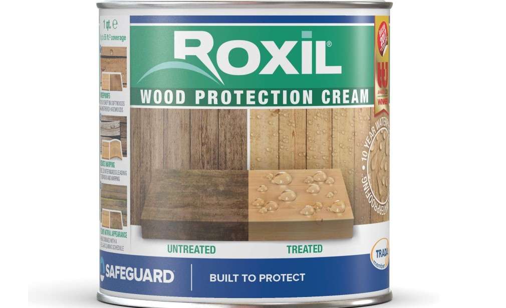 
Roxil Wood Waterproofing Cream (1 Quart) 10-Year Outdoor Clear Sealer - Treatment & Sealant for Waterproof Protection of Decking, Fence, Sheds, Furnitur