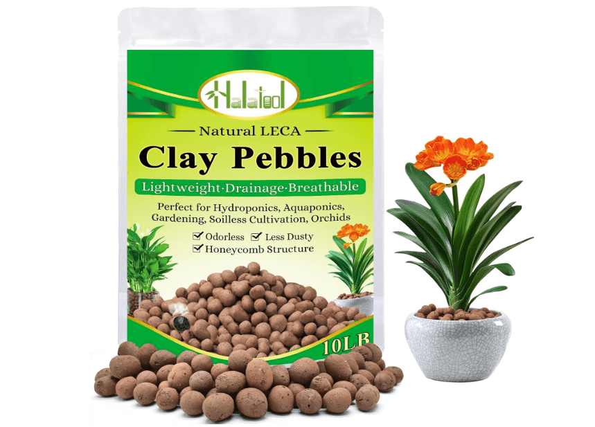 
Halatool 10LB Leca Clay Pebbles for Plants 4mm-16mm Clay Balls 100% Natural Hydroton Leca Balls for Indoor Plants Hydroponic Growing Gardening