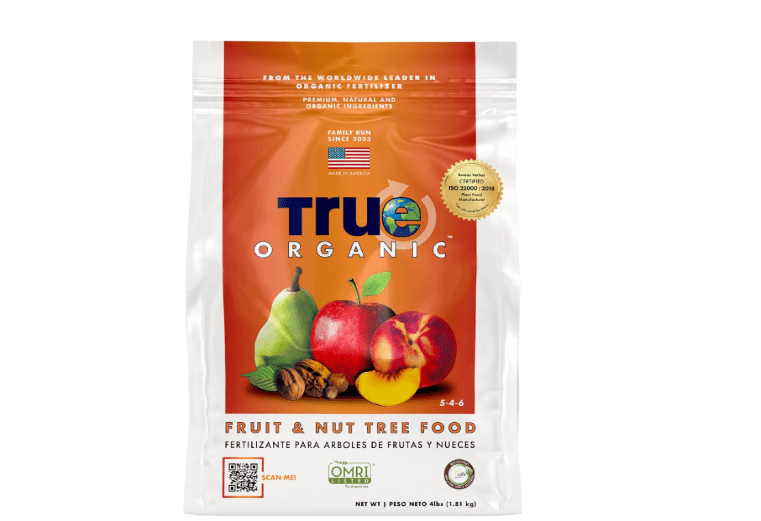 
True Organic Fruit & Nut Food – Organic Fertilizer for Productive Tree Growth – Prevent Blossom End Rot – 4lb Bag Covers 