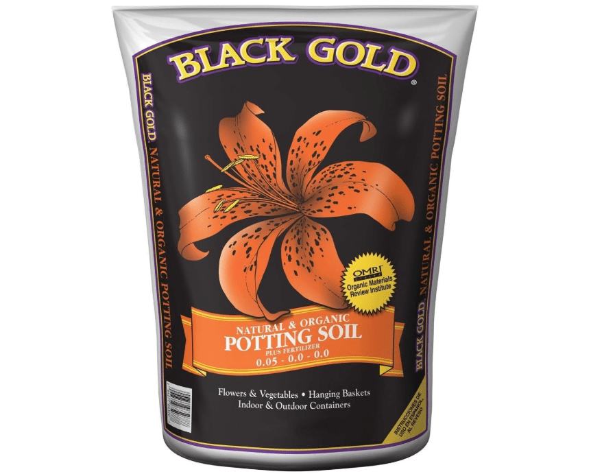 Sun Gro Horticulture SUNGRO HORTICULTURE Black 8-Quart Gold 1302040 Organic Potting Soil