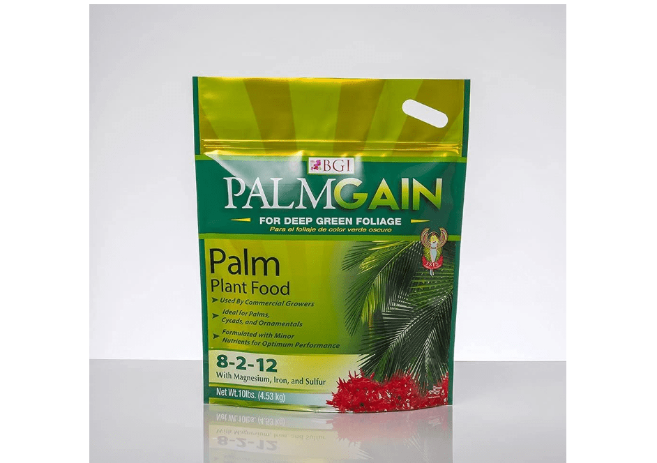 
BGI Fertilizers PALMGAIN, Palm Tree Fertilizer, Ferns, Cycads, Ixora, 10lb Ba