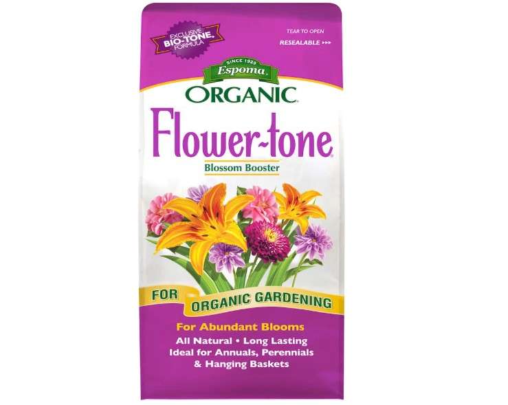 
Espoma Organic Flower-Tone 3-4-5 Natural & Organic Plant Food; 4 lb. Bag; Organic Fertilizer for Flowers, Annuals, Perennials & Hanging Baskets