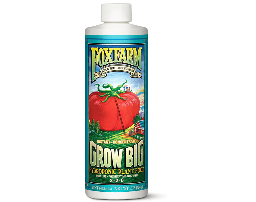 
FoxFarm Grow Big Hydro Organic Liquid Fertilizer, 1 Pint - 3-2-6 Plant Food with Micro Nutrients for Hydroponic Systems - Enhances Vegetative Growth,..