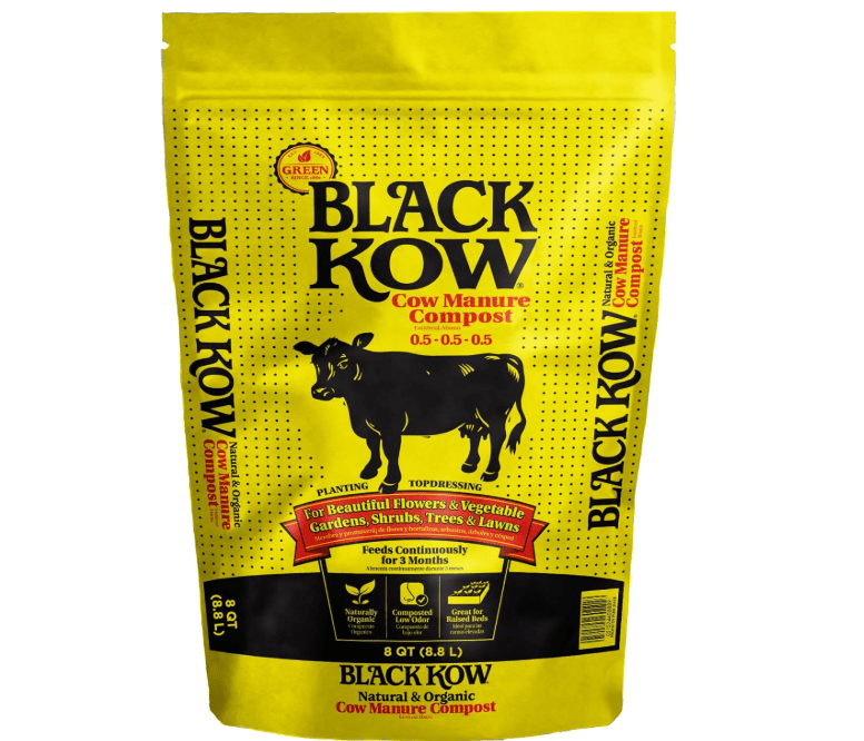 
Black Kow Nitrogen Phosphate Composted Cow Manure Fertilizer for Soil, Flowers, Potted Plants, Raised Beds, and Compost 