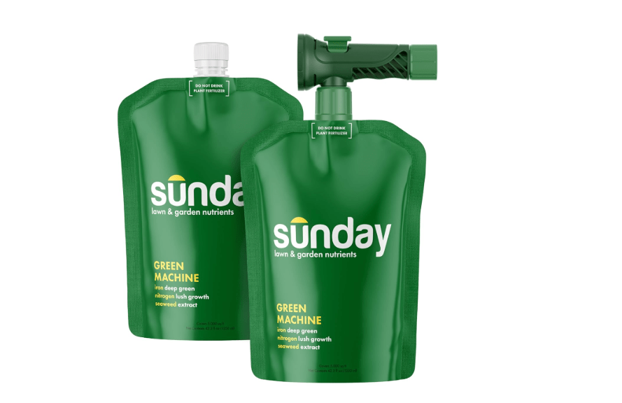 
Sunday Green Machine Fertilizer, 42.3oz, 2 Pack - Liquid Lawn Fertilizer for Lush Growth - Includes Universal Sprayer Attachment - Covers Up to 10,00