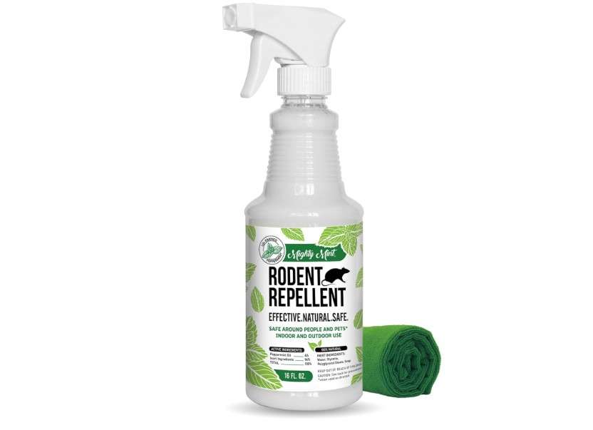 
Mighty Mint Peppermint Oil Rodent Repellent Spray – Natural Indoor & Outdoor Control for Mice and Rats – Plant-Based, Extra-Strong Formula - 16 oz