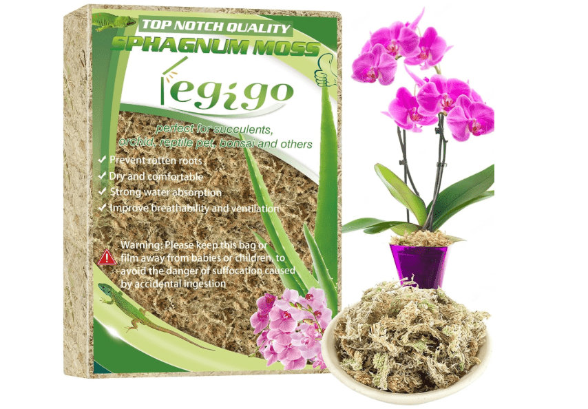 
Legigo 3.5oz Premium Sphagnum Moss Potting Mix- 4 QT Natural Succulent Carnivorous Plants Moss Dried, Plant Growing Medium for Orchid Succulent Sarracenia