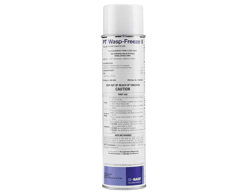 
BASF PT Wasp-Freeze Insecticide for Wasp, Hornet, Yellowjacket & Spider Killer, Quick Knockdown Spray, Indoor or Outdoor Use, 14 oz, 2 Pack