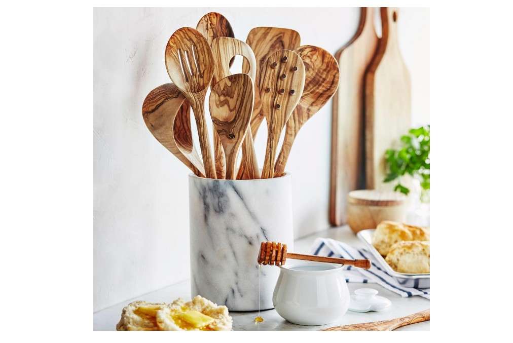  Sur La Table Olivewood Cook’s Spoon, Tan