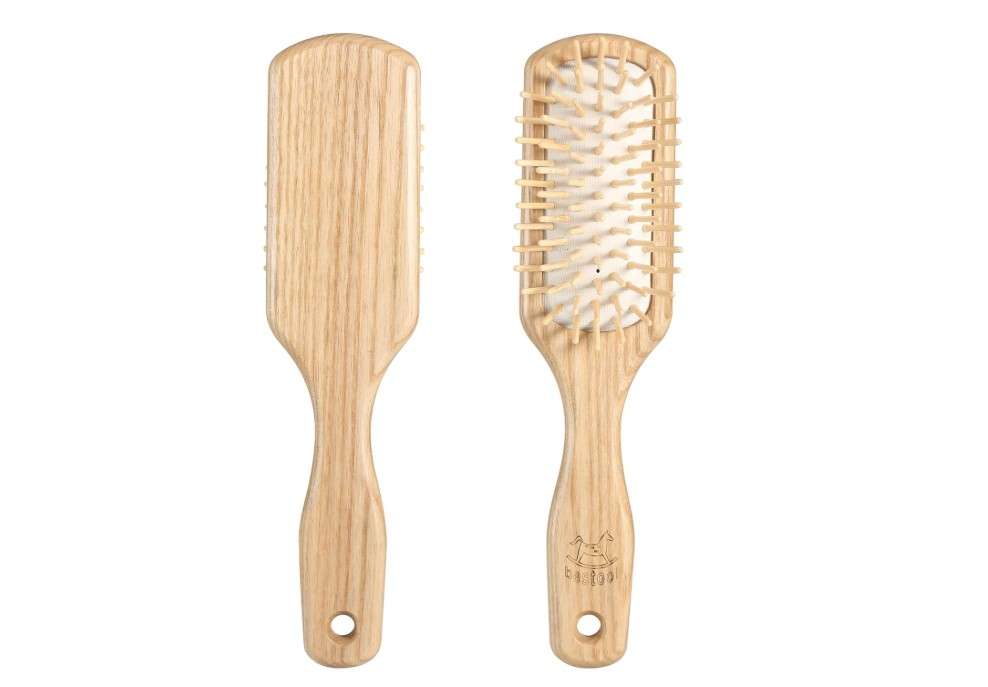
BESTOOL Bamboo Hair Brush Bamboo Detangling Hairbrush for Scalp Massaging Thick/Thin/Curly/Wet or Dry Hair For Women & Men