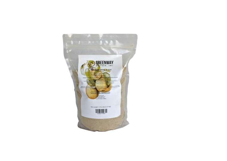 
Greenway Biotech Organic Fish Bone Meal Fertilizer 4-17-0 for Home Gardening - Good Source of Calcium and Potassium Promote Roots Growth - Ideal for