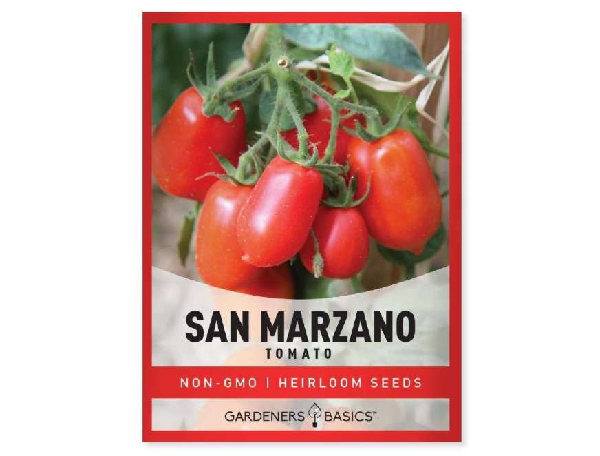 Gardeners Basics, San Marzano Tomato Seeds for Planting Heirloom Non-GMO Seeds for Home Garden Vegetables Makes a Great Gift for Gardening