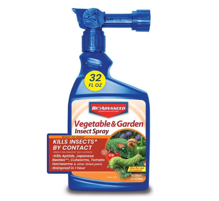 BAYER CROP SCIENCE 701522 Vegetable and Garden Insect Spray Ready-To-Spray, 32-Ounce