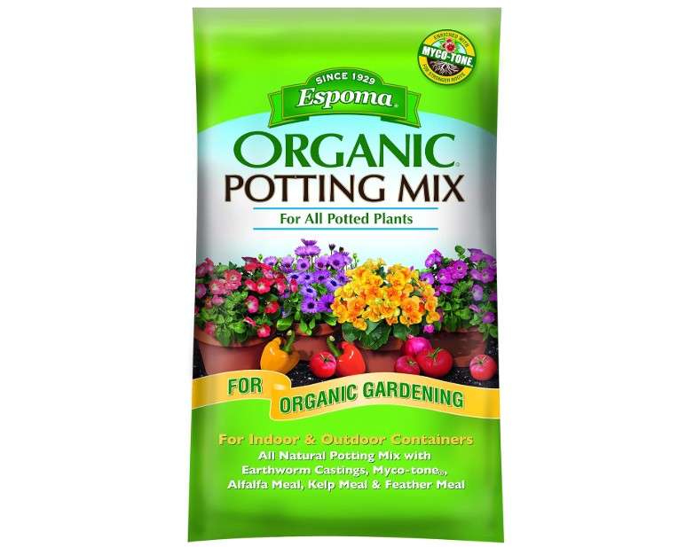  Espoma Organic Potting Soil Mix - All Natural Potting Mix for All Indoor & Outdoor Containers Including Herbs & Vegetables. for Organic Gardening