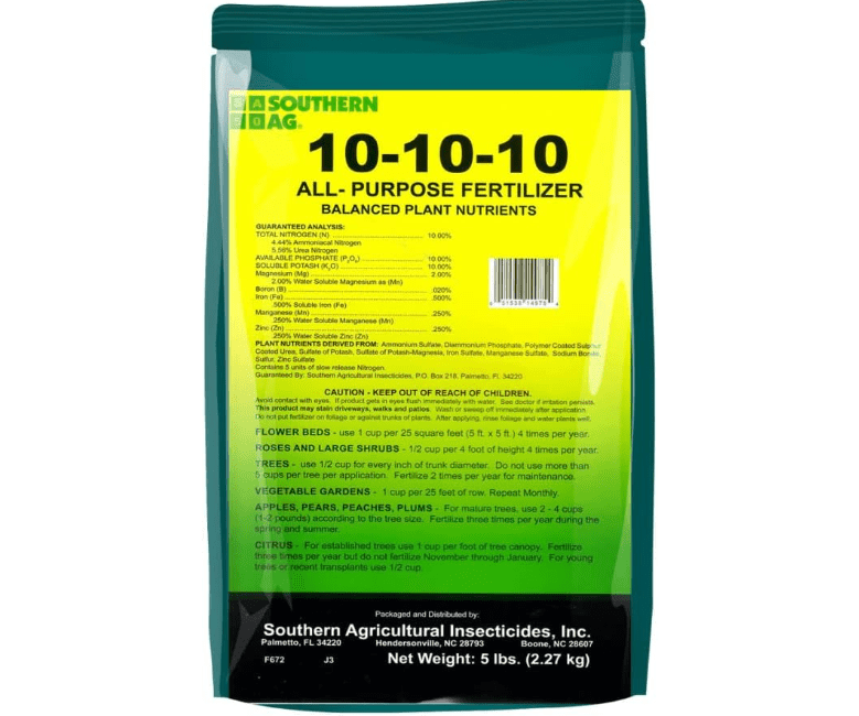 
Southern Ag All Purpose Granular Fertilizer 10-10-10, 5 LB Size: 5 LB