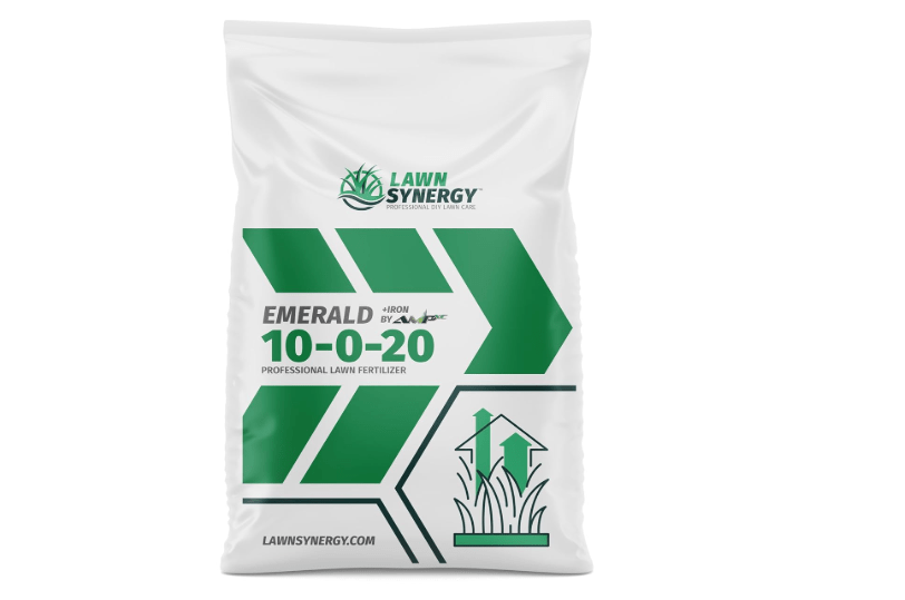 
10-0-20 Emerald Lawn Fertilizer - 18 lbs. - Slow-Release Nitrogen (45% AccuBlu), Iron, & Nutrace Micronutrients - Dark Green Lawn f