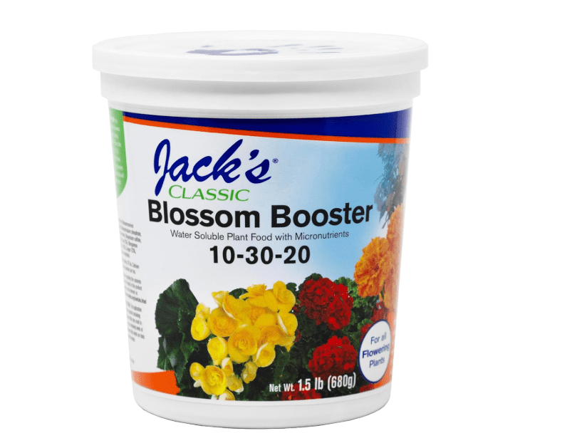 
Jack's Classic 10-30-20 Blossom Booster Water-Soluble Fertilizer with Micronutrients for Increasing Color and Quantity of Blooms in Flowerin
